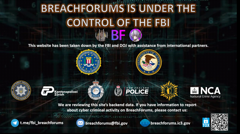 FBI sequestra di nuovo il forum di hacking BreachForums